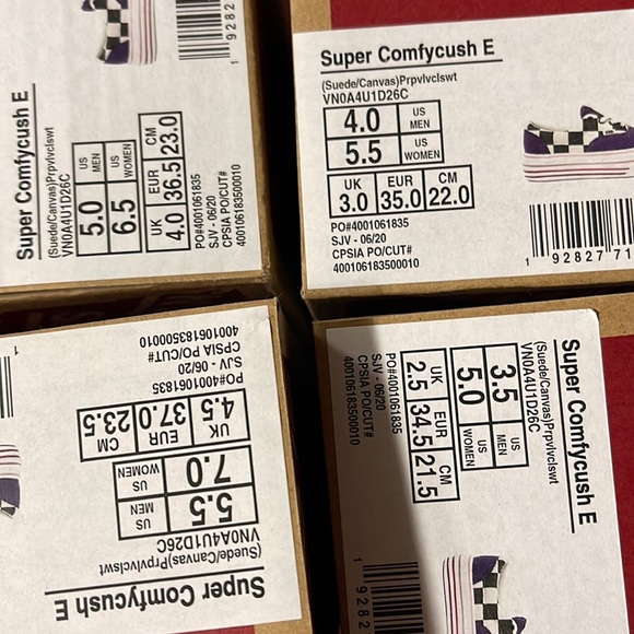 Vans COMFYCUSH ERA Suede/Canvas PurpleV/Classic White sneakers - platforms WMNS - Picture 16 of 16